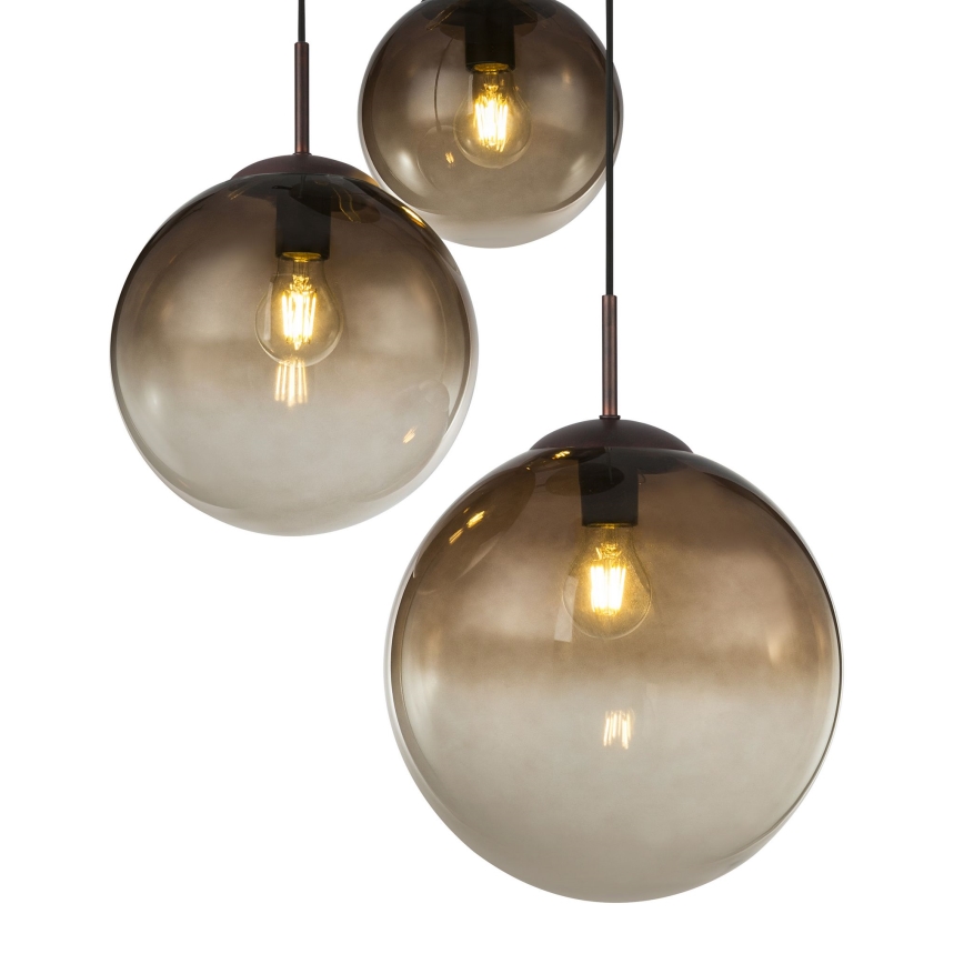 Globo - Lámpara colgante 3xE27/40W/230V diá. 51 cm
