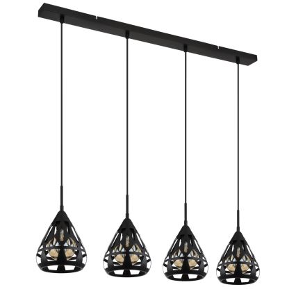 Globo - Lámpara colgante 4xE27/40W/230V