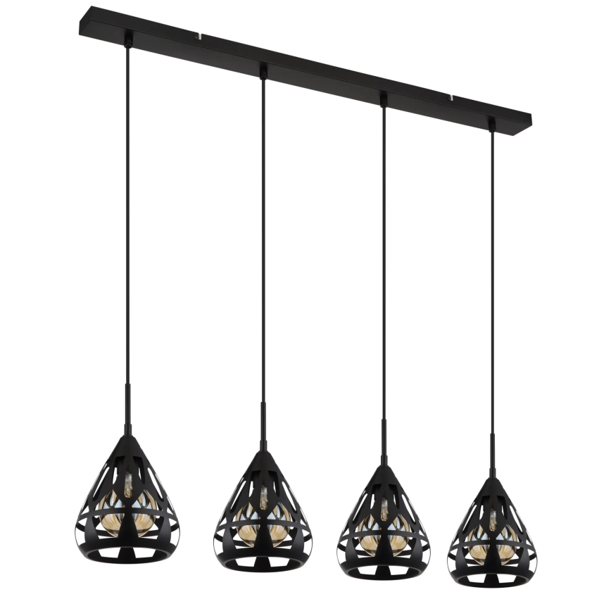 Globo - Lámpara colgante 4xE27/40W/230V