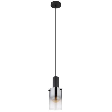 Globo - Lámpara colgante 1xE27/40W/230V diá. 12,5 cm negro