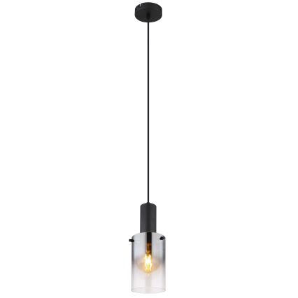 Globo - Lámpara colgante 1xE27/40W/230V diá. 12,5 cm negro