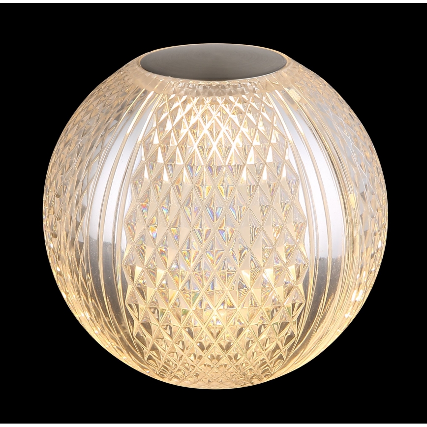 Globo - Lámpara de mesa regulable LED táctil LED/2W/5V 1200 mAh USB transparente