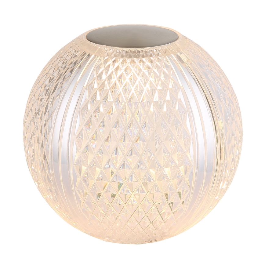 Globo - Lámpara de mesa regulable LED táctil LED/2W/5V 1200 mAh USB transparente