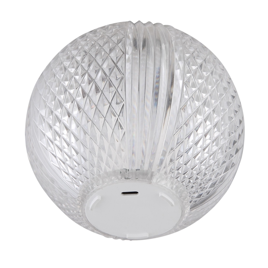 Globo - Lámpara de mesa regulable LED táctil LED/2W/5V 1200 mAh USB transparente