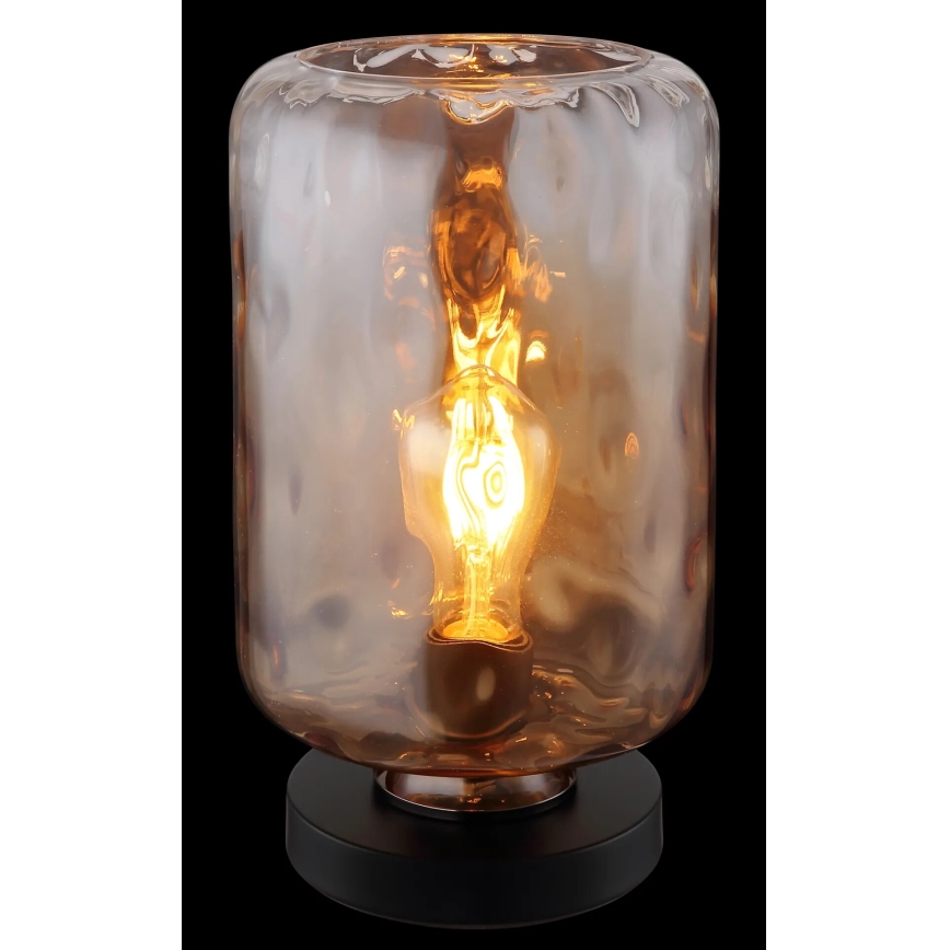 Globo - Lámpara de mesa 1xE27/60W/230V marrón