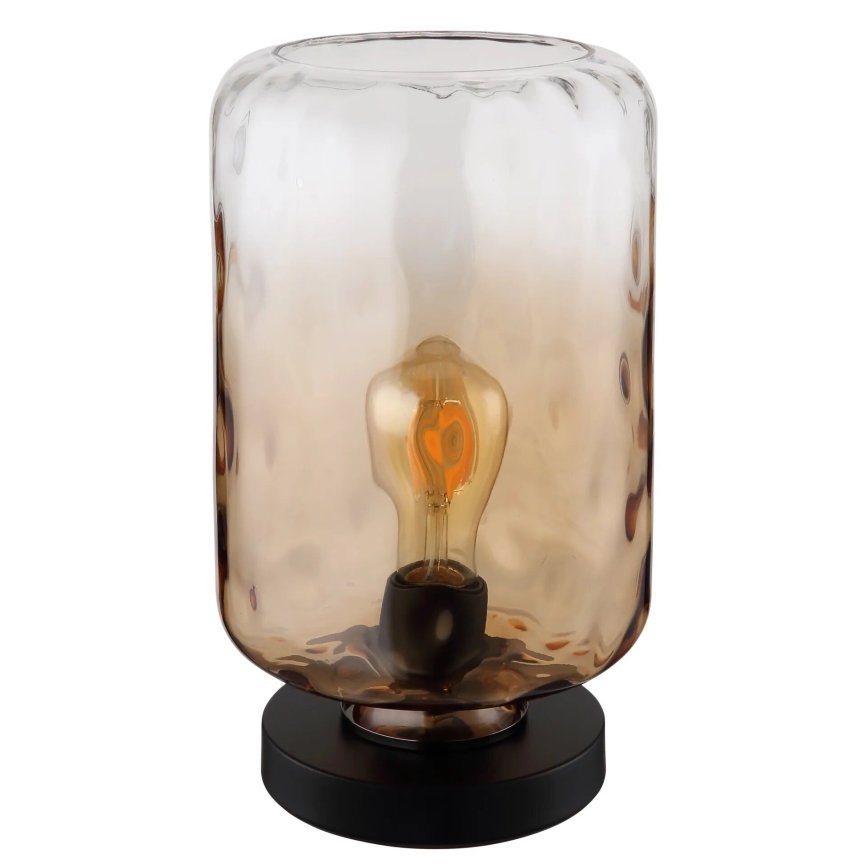 Globo - Lámpara de mesa 1xE27/60W/230V marrón