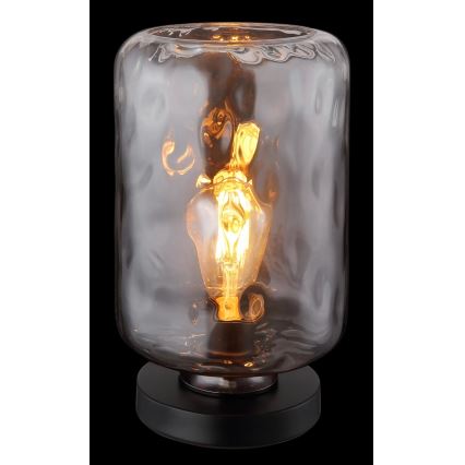 Globo - Lámpara de mesa 1xE27/60W/230V gris