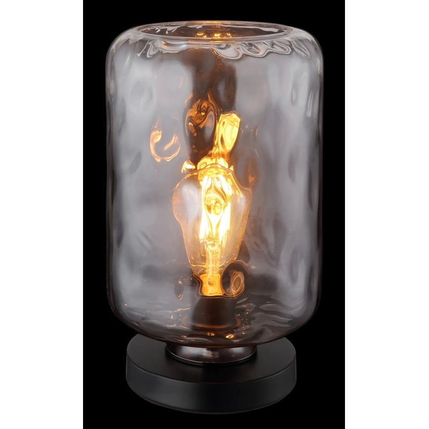 Globo - Lámpara de mesa 1xE27/60W/230V gris