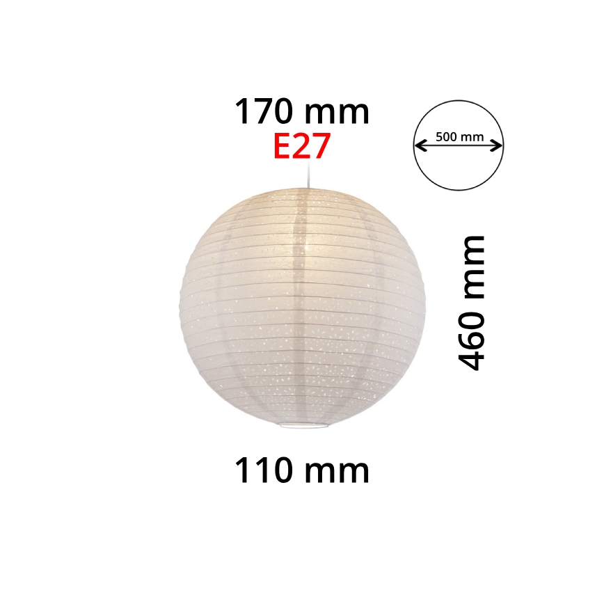 GLOBO 16911 - Pantalla para araña VARYS E27 pr.50 cm