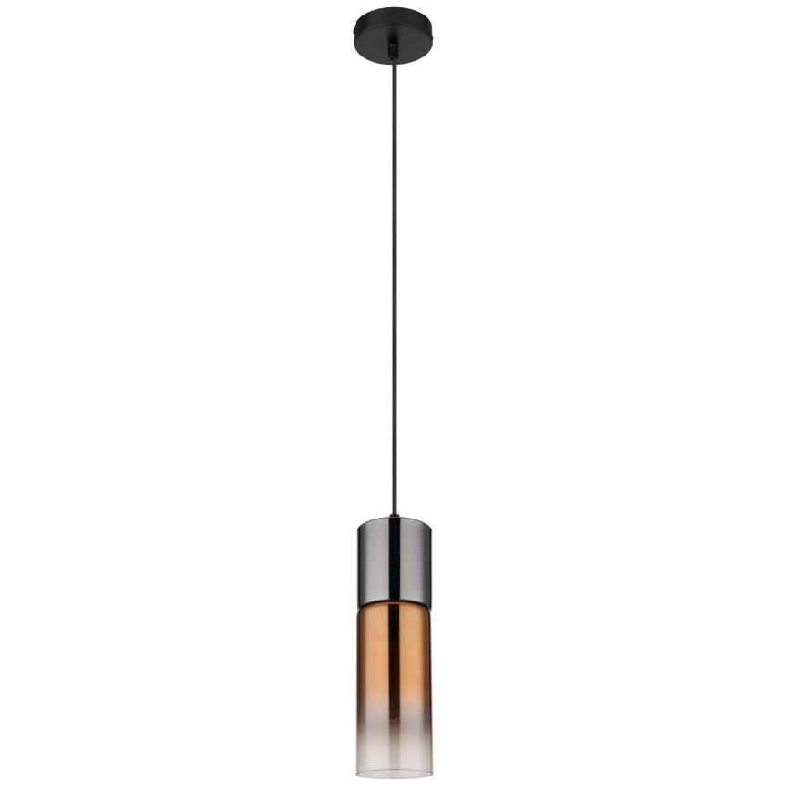 Globo - Lámpara colgante 1xE27/25W/230V diá. 10,5 cm negro/cobre