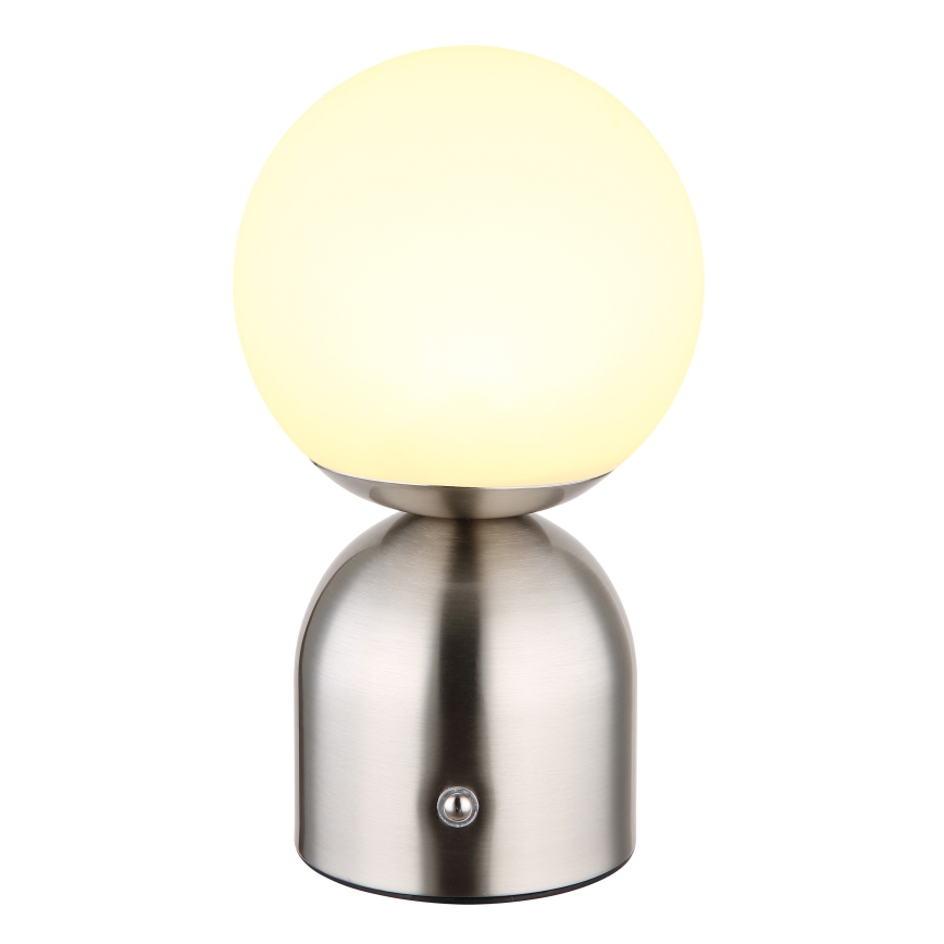 Globo - Lámpara de mesa regulable LED táctil LED/2,5W/3,7V 2700K/4000K/6500K 1800 mAh USB cromo mate