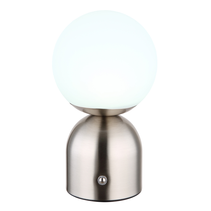 Globo - Lámpara de mesa regulable LED táctil LED/2,5W/3,7V 2700K/4000K/6500K 1800 mAh USB cromo mate