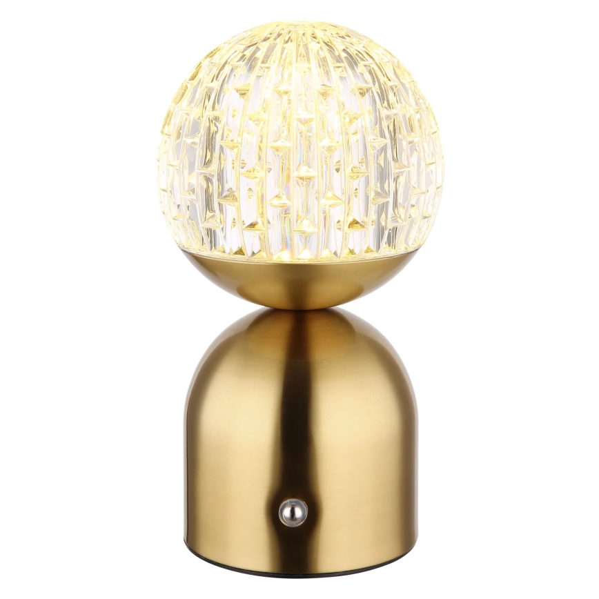 Globo - Lámpara de mesa regulable LED táctil LED/2,5W/3,7V 2700/4000/6500K 1800 mAh USB latón