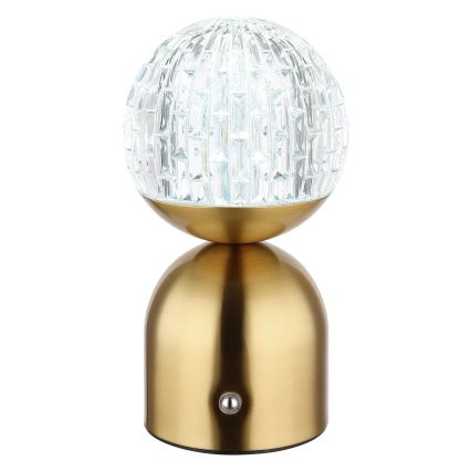 Globo - Lámpara de mesa regulable LED táctil LED/2,5W/3,7V 2700/4000/6500K 1800 mAh USB latón
