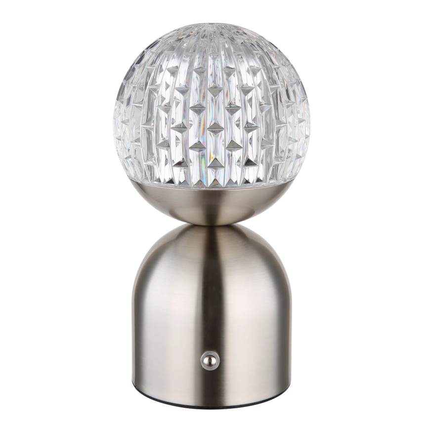 Globo - Lámpara de mesa regulable LED táctil LED/2,5W/3,7V 2700/4000/6500K 1800 mAh USB cromo mate