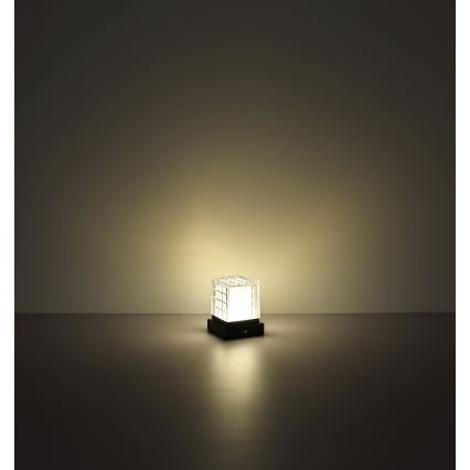Globo - Lámpara de mesa regulable LED táctil LED/2,5W/3,7V 2700K/4000K/6500K 1800 mAh USB negro