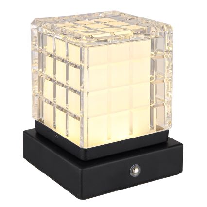 Globo - Lámpara de mesa regulable LED táctil LED/2,5W/3,7V 2700K/4000K/6500K 1800 mAh USB negro