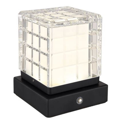 Globo - Lámpara de mesa regulable LED táctil LED/2,5W/3,7V 2700K/4000K/6500K 1800 mAh USB negro