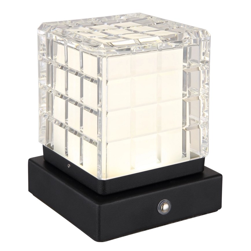 Globo - Lámpara de mesa regulable LED táctil LED/2,5W/3,7V 2700K/4000K/6500K 1800 mAh USB negro