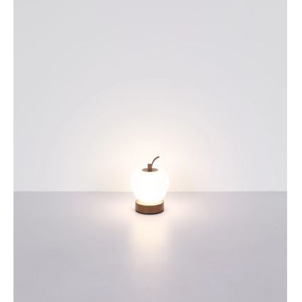 Globo - Lámpara de mesa regulable LED táctil LED/2W/3,7V 2700K/4000K/6500K 1200 mAh USB marrón