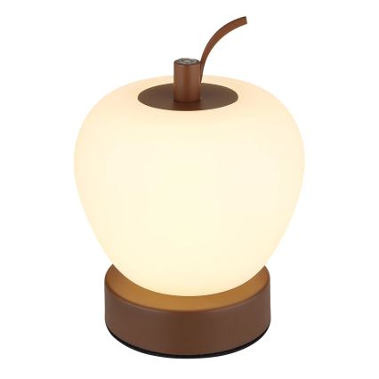 Globo - Lámpara de mesa regulable LED táctil LED/2W/3,7V 2700K/4000K/6500K 1200 mAh USB marrón