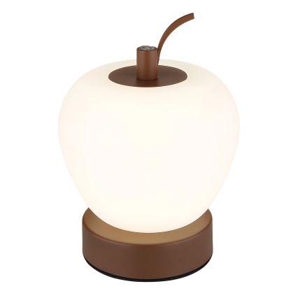Globo - Lámpara de mesa regulable LED táctil LED/2W/3,7V 2700K/4000K/6500K 1200 mAh USB marrón