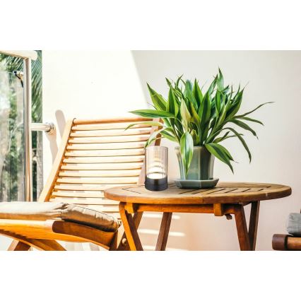 Globo - LED Lámpara de mesa táctil recargable y regulable para exteriores LED/2W/3,7V 2700/4000/6500K 1200mAh IP44 beige