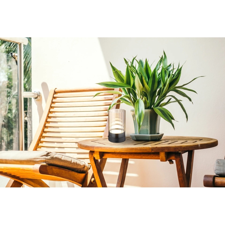 Globo - LED Lámpara de mesa táctil recargable y regulable para exteriores LED/2W/3,7V 2700/4000/6500K 1200mAh IP44 beige
