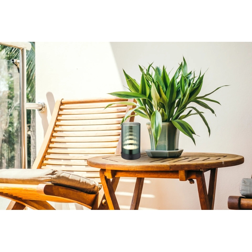 Globo - LED Lámpara de mesa táctil recargable y regulable para exteriores LED/2W/3,7V 2700/4000/6500K 1200mAh IP44 verde