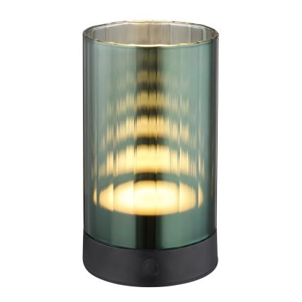 Globo - LED Lámpara de mesa táctil recargable y regulable para exteriores LED/2W/3,7V 2700/4000/6500K 1200mAh IP44 verde