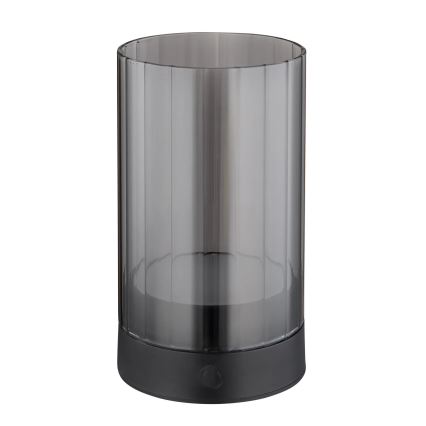 Globo - LED Lámpara de mesa táctil recargable y regulable para exteriores LED/2W/3,7V 2700/4000/6500K 1200mAh IP44 gris