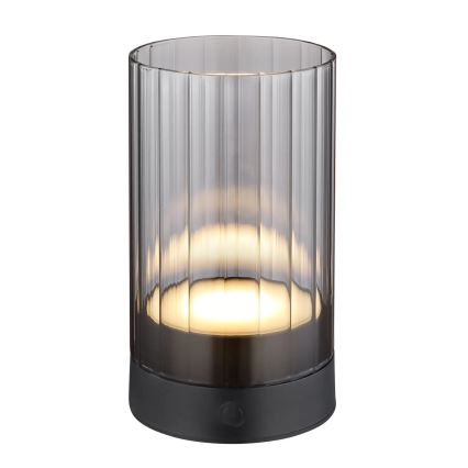 Globo - LED Lámpara de mesa táctil recargable y regulable para exteriores LED/2W/3,7V 2700/4000/6500K 1200mAh IP44 gris