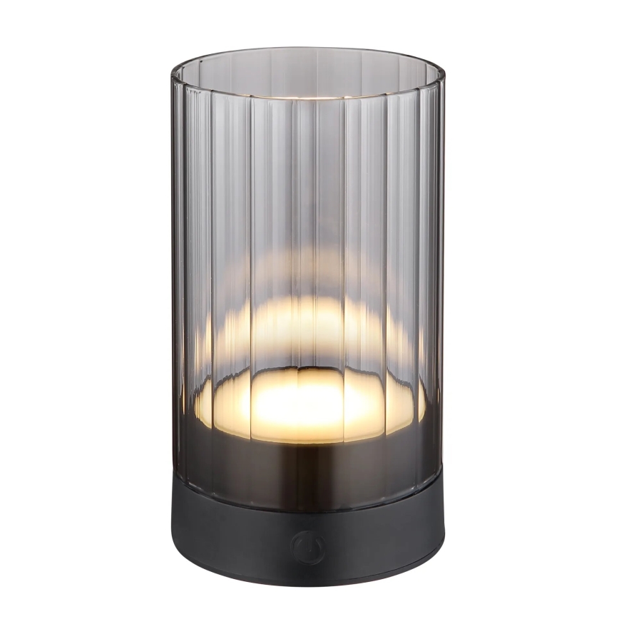 Globo - LED Lámpara de mesa táctil recargable y regulable para exteriores LED/2W/3,7V 2700/4000/6500K 1200mAh IP44 gris