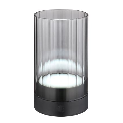 Globo - LED Lámpara de mesa táctil recargable y regulable para exteriores LED/2W/3,7V 2700/4000/6500K 1200mAh IP44 gris