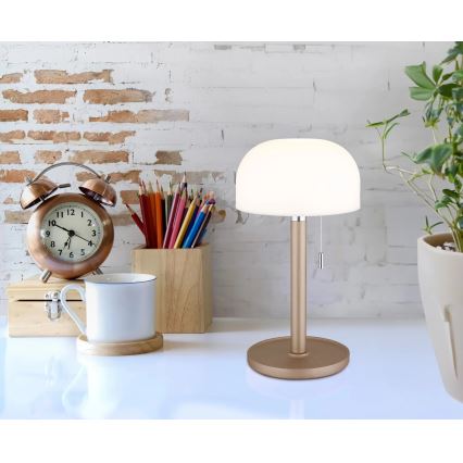 Globo - LED Lámpara de mesa recargable LED/1,5W/3,7V 3000/4200/6000K 1800mAh marrón