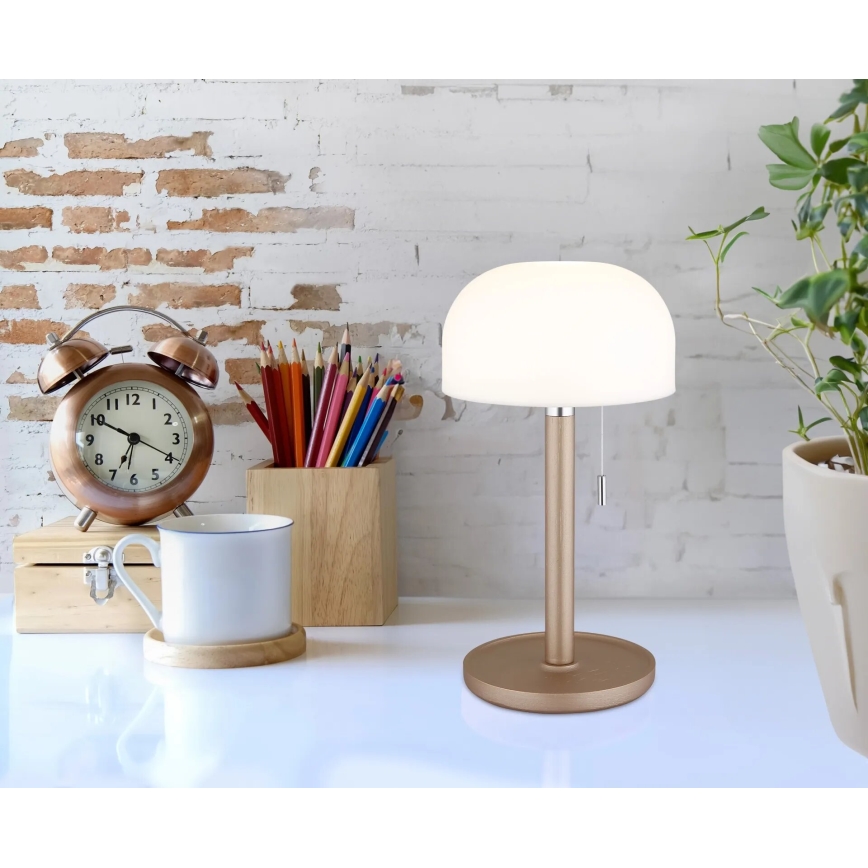 Globo - LED Lámpara de mesa recargable LED/1,5W/3,7V 3000/4200/6000K 1800mAh marrón