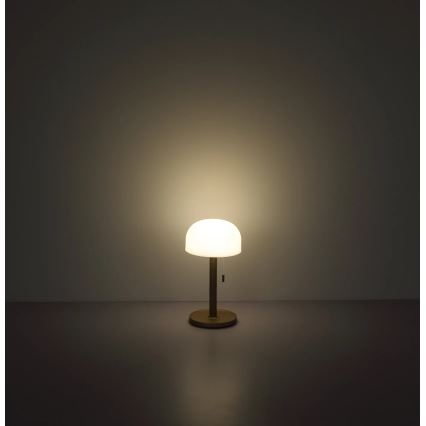 Globo - LED Lámpara de mesa recargable LED/1,5W/3,7V 3000/4200/6000K 1800mAh marrón