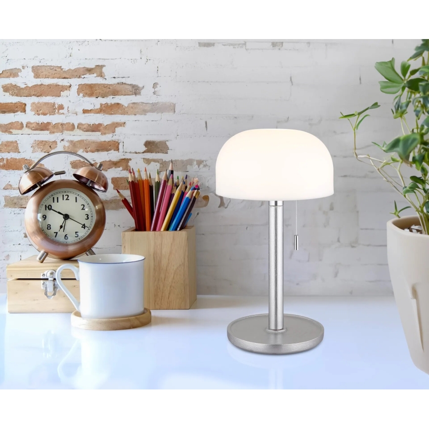 Globo - LED Lámpara de mesa recargable LED/1,5W/3,7V 3000/4200/6000K 1800mAh plata