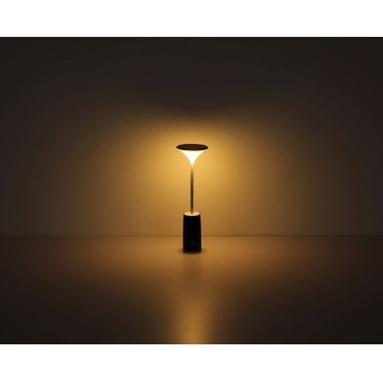 Globo - LED Lámpara de mesa táctil recargable y regulable LED/1,2W/3,7V 3000K 1500mAh negro