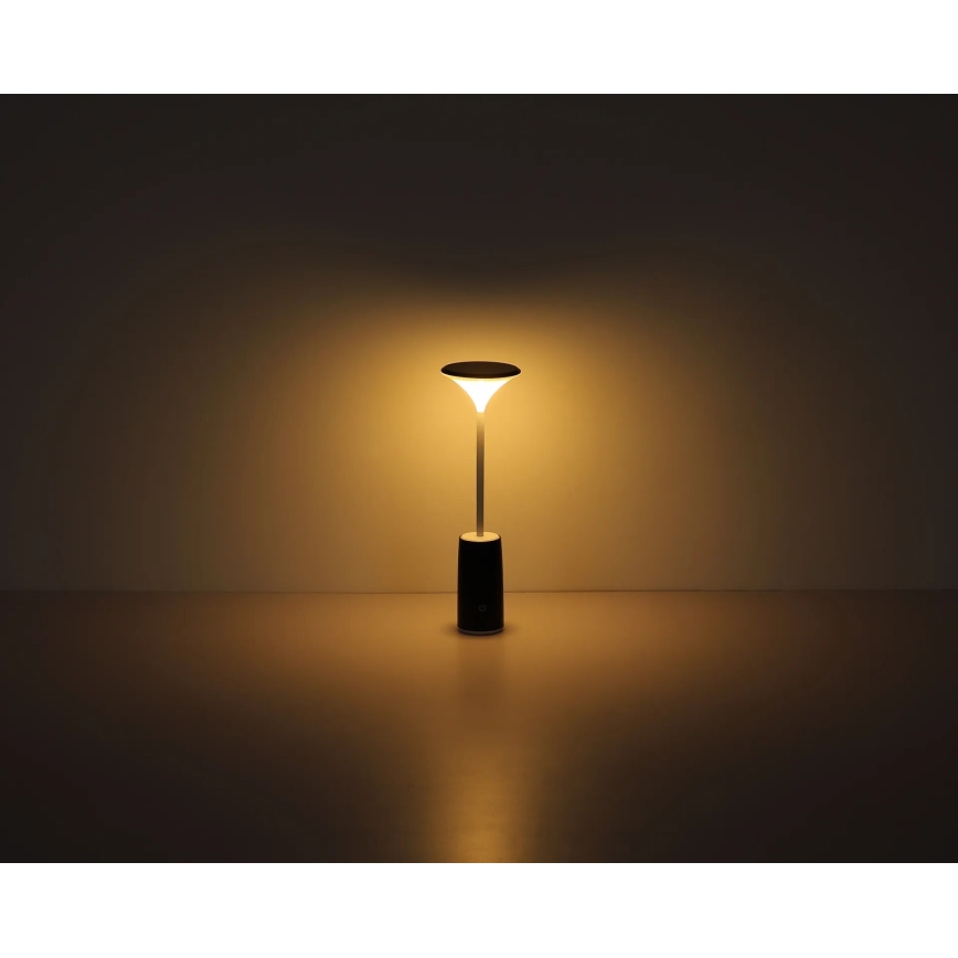 Globo - LED Lámpara de mesa táctil recargable y regulable LED/1,2W/3,7V 3000K 1500mAh negro