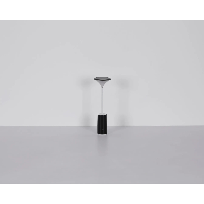 Globo - LED Lámpara de mesa táctil recargable y regulable LED/1,2W/3,7V 3000K 1500mAh negro