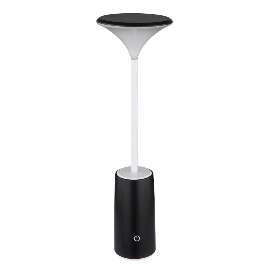 Globo - LED Lámpara de mesa táctil recargable y regulable LED/1,2W/3,7V 3000K 1500mAh negro