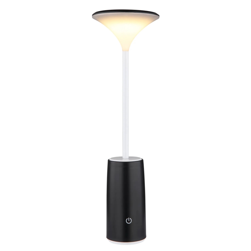 Globo - LED Lámpara de mesa táctil recargable y regulable LED/1,2W/3,7V 3000K 1500mAh negro