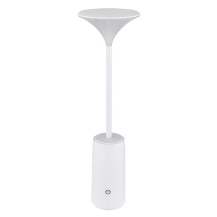 Globo - LED Lámpara de mesa táctil recargable y regulable LED/1,2W/3,7V 3000K 1500mAh blanco