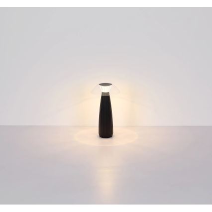 Globo - LED Lámpara de mesa táctil recargable y regulable LED/1W/3,7V 3000K 1200mAh negro