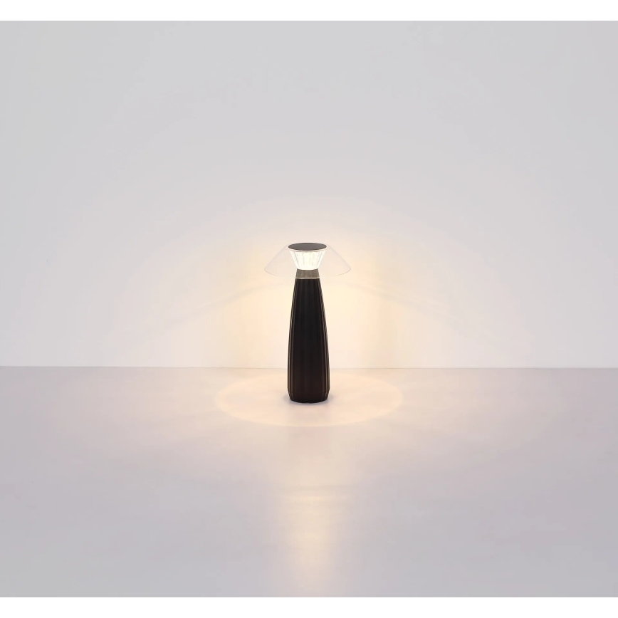 Globo - LED Lámpara de mesa táctil recargable y regulable LED/1W/3,7V 3000K 1200mAh negro
