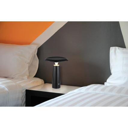 Globo 21022 - Lámpara de mesa LED recargable y regulable BOWIE LED/1,2W/3,7V 1500mAh 3000K