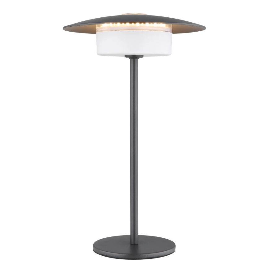 Globo - Lámpara de mesa LED recargable de exterior LED/3W/3,7V 1800/2700/3000K IP44 1800 mAh gris
