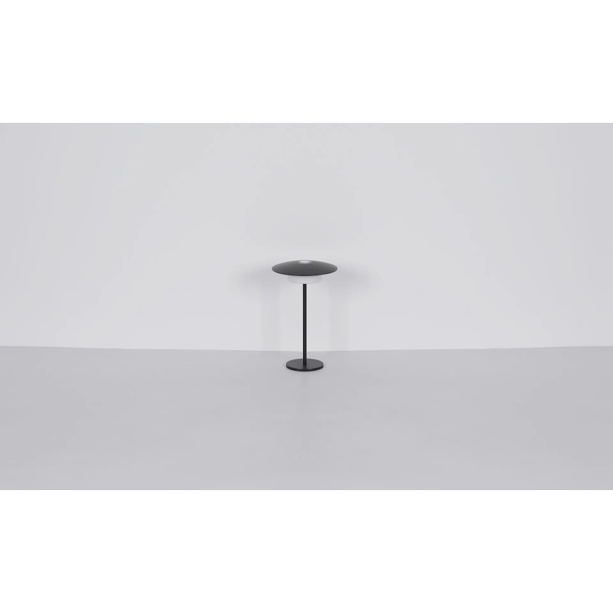 Globo - LED Lámpara de mesa táctil recargable para exteriores LED/3W/3,7V 1800/2700/3000K IP44 1800 mAh negro
