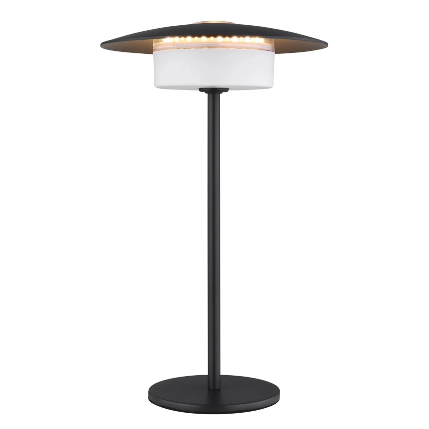 Globo - LED Lámpara de mesa táctil recargable para exteriores LED/3W/3,7V 1800/2700/3000K IP44 1800 mAh negro